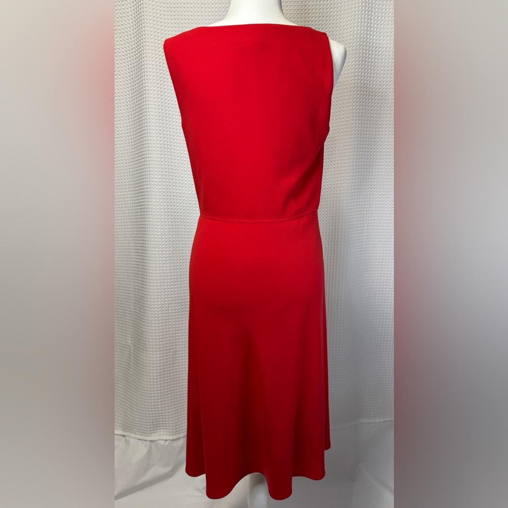 Pre-Owned DKNY Red Sleeveless A-Line Dress Size 8 - Picture 5 of 10